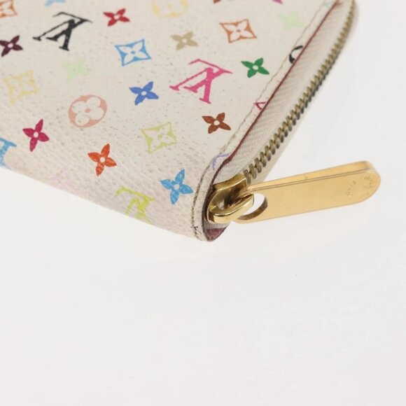 LOUIS VUITTON Monogram Multicolor Zippy Wallet Wallet White M60241 Auth 146163 - Picture 4 of 16